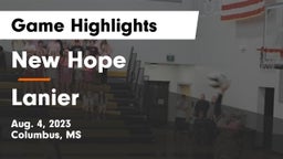 New Hope  vs Lanier Game Highlights - Aug. 4, 2023