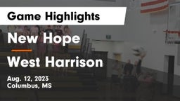 New Hope  vs West Harrison  Game Highlights - Aug. 12, 2023
