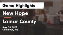 New Hope  vs Lamar County  Game Highlights - Aug. 28, 2023
