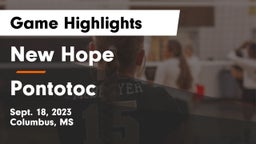 New Hope  vs Pontotoc  Game Highlights - Sept. 18, 2023