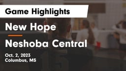 New Hope  vs Neshoba Central  Game Highlights - Oct. 2, 2023