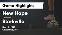 New Hope  vs Starkville  Game Highlights - Dec. 1, 2022