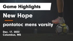 New Hope  vs pontotoc  mens varsity Game Highlights - Dec. 17, 2022