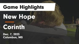 New Hope  vs Corinth  Game Highlights - Dec. 7, 2023