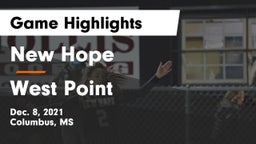 New Hope  vs West Point  Game Highlights - Dec. 8, 2021
