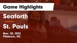 Seaforth  vs St. Pauls  Game Highlights - Nov. 20, 2023