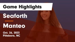 Seaforth  vs Manteo  Game Highlights - Oct. 26, 2023