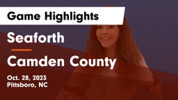 Seaforth  vs Camden County  Game Highlights - Oct. 28, 2023