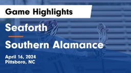 Seaforth  vs Southern Alamance  Game Highlights - April 16, 2024