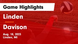 Linden  vs Davison  Game Highlights - Aug. 18, 2023