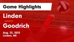 Linden  vs Goodrich  Game Highlights - Aug. 23, 2023