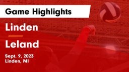 Linden  vs Leland  Game Highlights - Sept. 9, 2023
