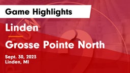 Linden  vs Grosse Pointe North  Game Highlights - Sept. 30, 2023