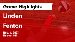 Linden  vs Fenton  Game Highlights - Nov. 1, 2023