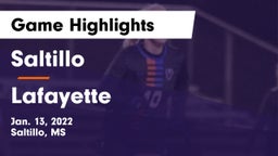 Saltillo  vs Lafayette  Game Highlights - Jan. 13, 2022