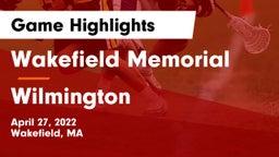 Wakefield Memorial  vs Wilmington  Game Highlights - April 27, 2022