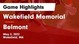 Wakefield Memorial  vs Belmont  Game Highlights - May 3, 2022