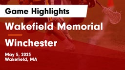 Wakefield Memorial  vs Winchester  Game Highlights - May 5, 2023