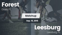 Matchup: Forest  vs. Leesburg  2016