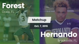 Matchup: Forest  vs. Hernando  2016