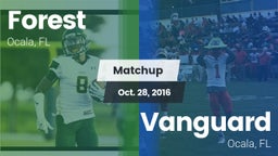 Matchup: Forest  vs. Vanguard  2016