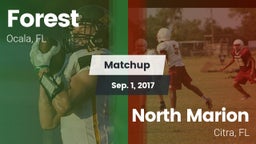 Matchup: Forest  vs. North Marion  2017