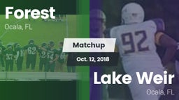 Matchup: Forest  vs. Lake Weir  2018