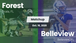 Matchup: Forest  vs. Belleview  2020