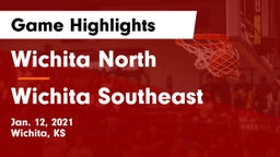 Wichita North  vs Wichita Southeast  Game Highlights - Jan. 12, 2021