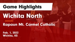 Wichita North  vs Kapaun Mt. Carmel Catholic  Game Highlights - Feb. 1, 2022