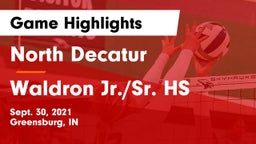North Decatur  vs Waldron Jr./Sr. HS Game Highlights - Sept. 30, 2021