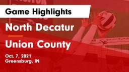 North Decatur  vs Union County  Game Highlights - Oct. 7, 2021