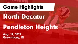 North Decatur  vs Pendleton Heights  Game Highlights - Aug. 19, 2023
