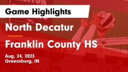 North Decatur  vs Franklin County HS Game Highlights - Aug. 24, 2023
