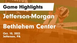 Jefferson-Morgan  vs Bethlehem Center  Game Highlights - Oct. 10, 2022