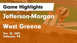 Jefferson-Morgan  vs West Greene  Game Highlights - Oct. 20, 2022