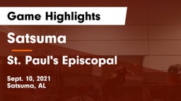 Satsuma  vs St. Paul's Episcopal  Game Highlights - Sept. 10, 2021