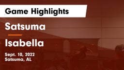 Satsuma  vs Isabella Game Highlights - Sept. 10, 2022