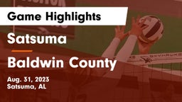 Satsuma  vs Baldwin County  Game Highlights - Aug. 31, 2023