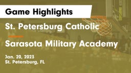 St. Petersburg Catholic  vs Sarasota Military Academy Game Highlights - Jan. 20, 2023