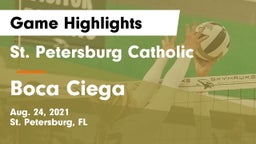 St. Petersburg Catholic  vs Boca Ciega Game Highlights - Aug. 24, 2021