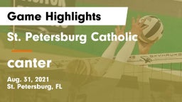 St. Petersburg Catholic  vs canter Game Highlights - Aug. 31, 2021