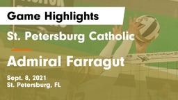 St. Petersburg Catholic  vs Admiral Farragut Game Highlights - Sept. 8, 2021