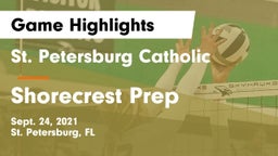 St. Petersburg Catholic  vs Shorecrest Prep  Game Highlights - Sept. 24, 2021