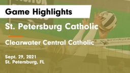 St. Petersburg Catholic  vs Clearwater Central Catholic  Game Highlights - Sept. 29, 2021