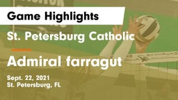 St. Petersburg Catholic  vs Admiral farragut Game Highlights - Sept. 22, 2021