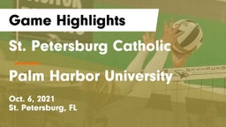 St. Petersburg Catholic  vs Palm Harbor University Game Highlights - Oct. 6, 2021