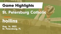 St. Petersburg Catholic  vs hollins Game Highlights - Aug. 16, 2022