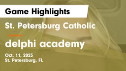 St. Petersburg Catholic  vs delphi academy Game Highlights - Oct. 11, 2023