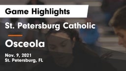 St. Petersburg Catholic  vs Osceola Game Highlights - Nov. 9, 2021